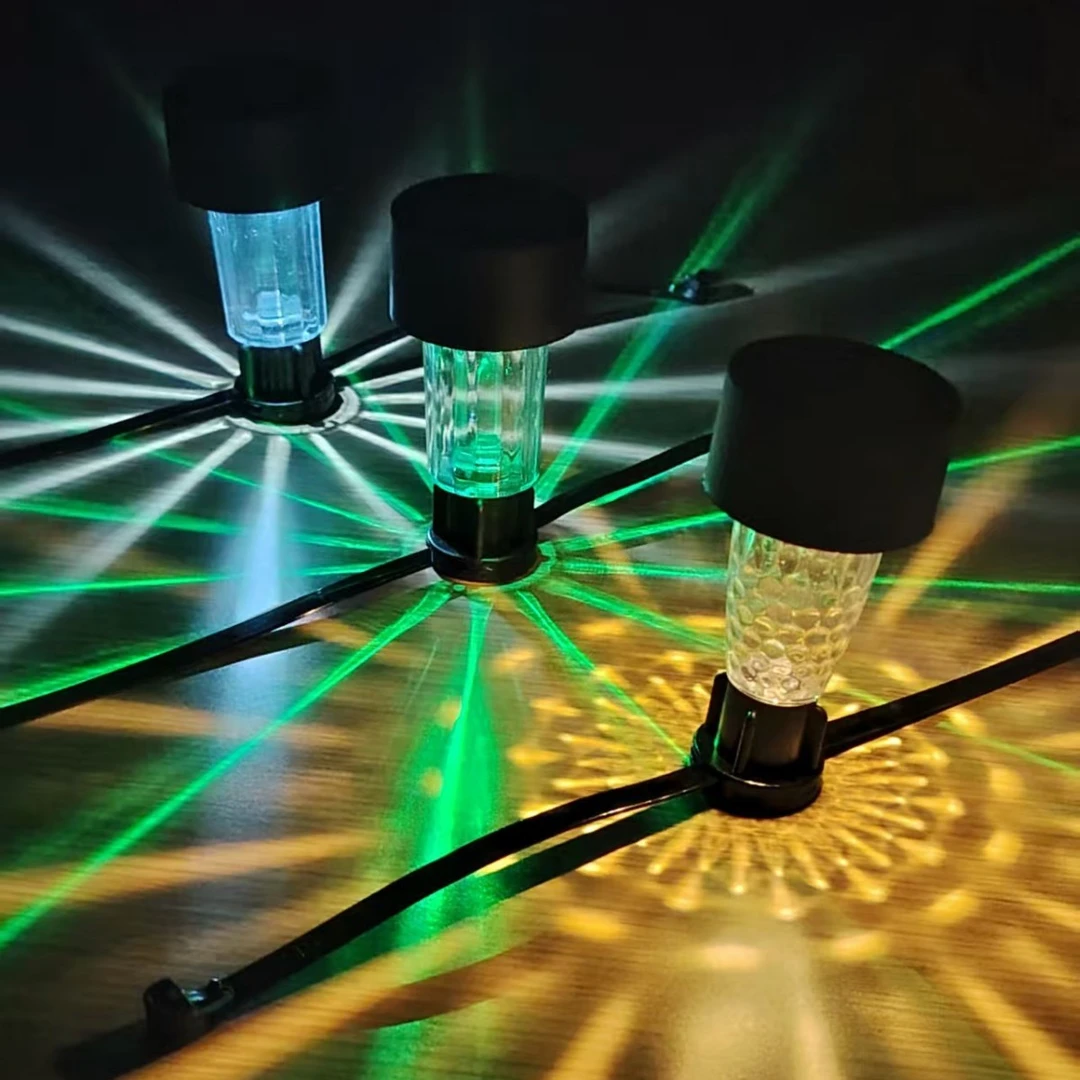 新款庭院灯太阳能扎带灯户外栅栏阳台防水装饰氛围小夜灯