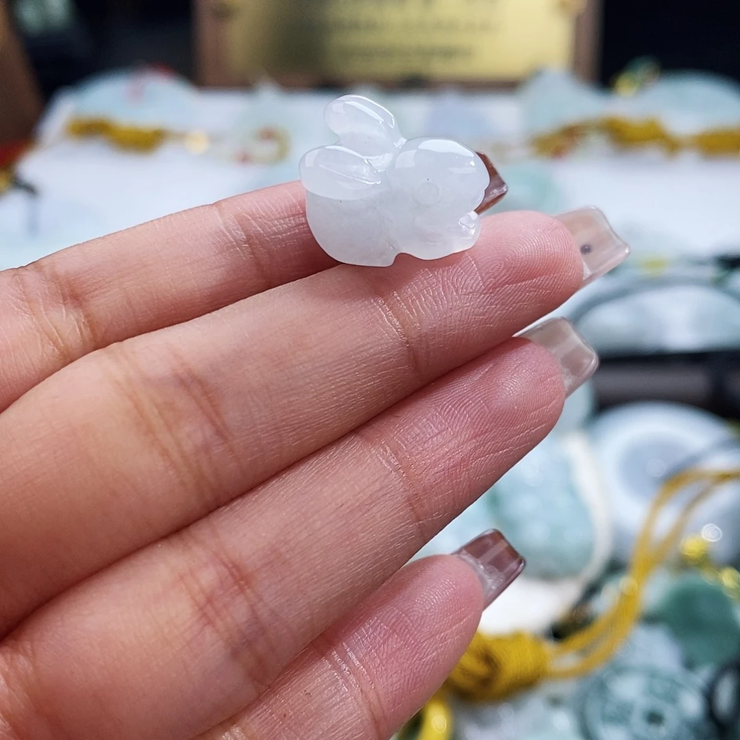 翡翠未镶嵌颈饰4549