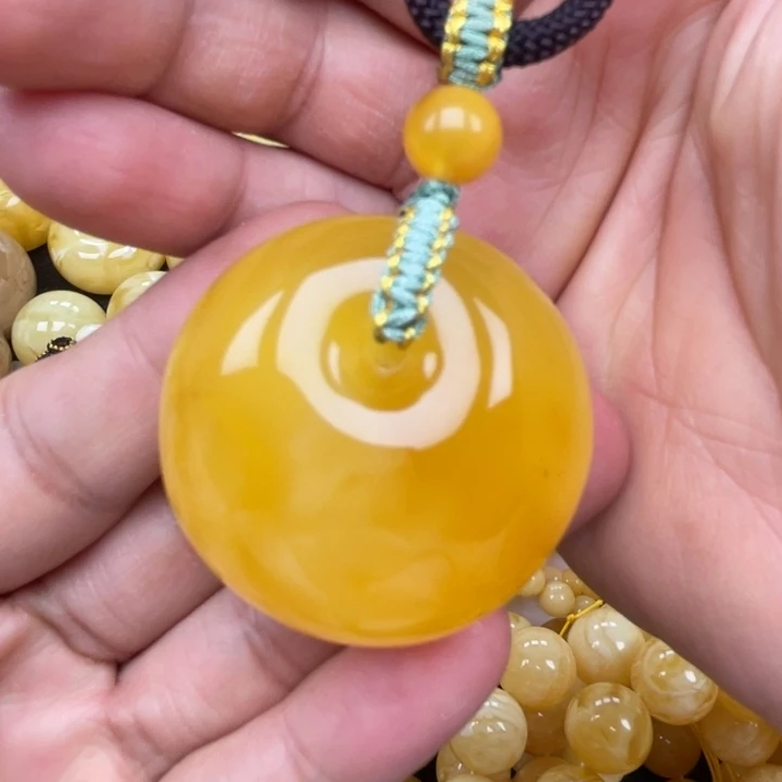 裸石蜜蜡未镶嵌蜜蜡公主扣