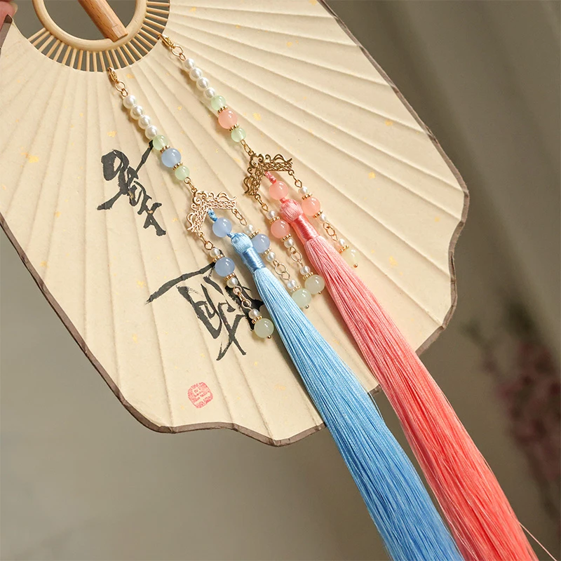 合金玻璃吊坠 希悦背云汉服新中式马面裙配饰