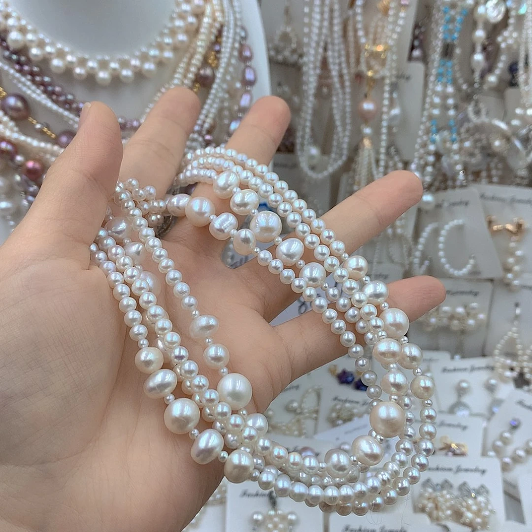 说***！淡水珍珠耳饰银S925镶嵌