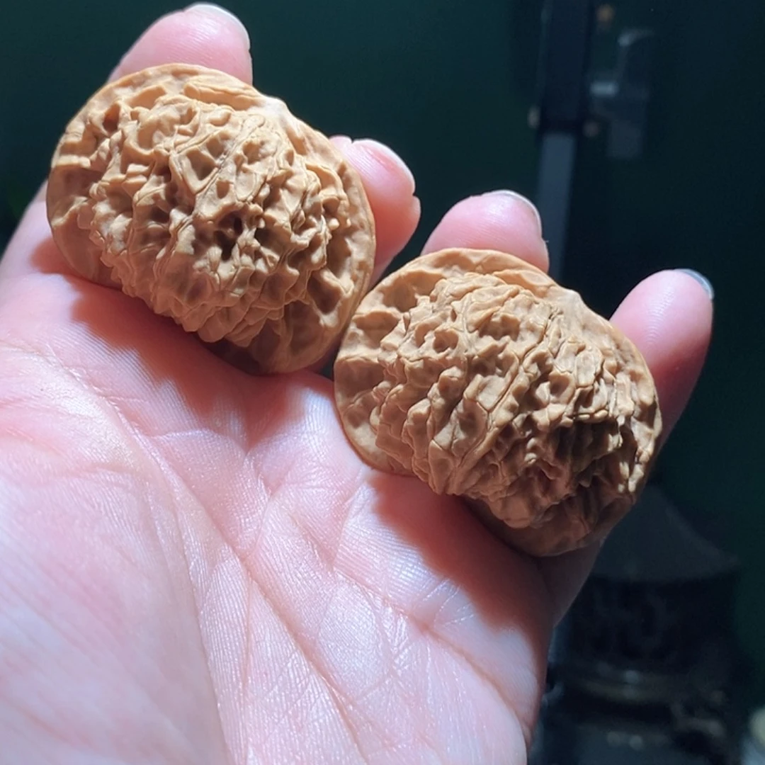 文玩核桃把件45盘龙纹全品