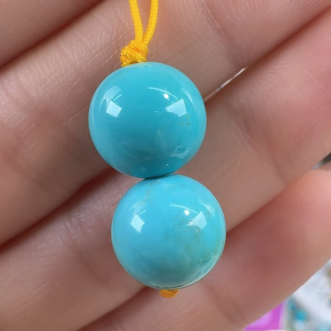 绿松石未镶嵌珠宝奇石11mm+