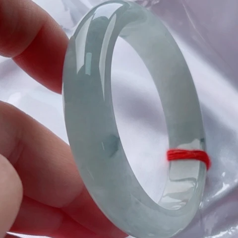 翡翠手镯未镶嵌58无纹裂48小时鉴赏