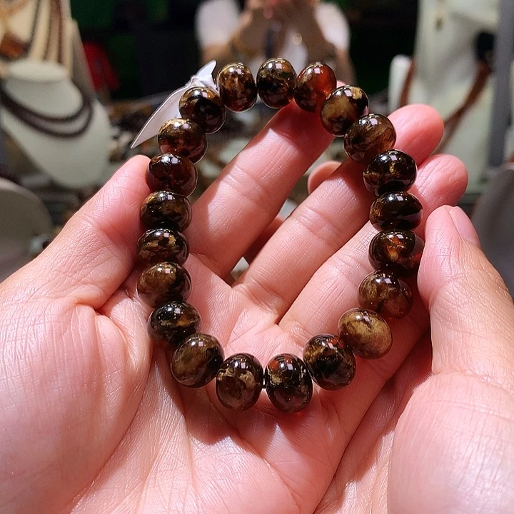 未镶嵌琥珀裸石12m花