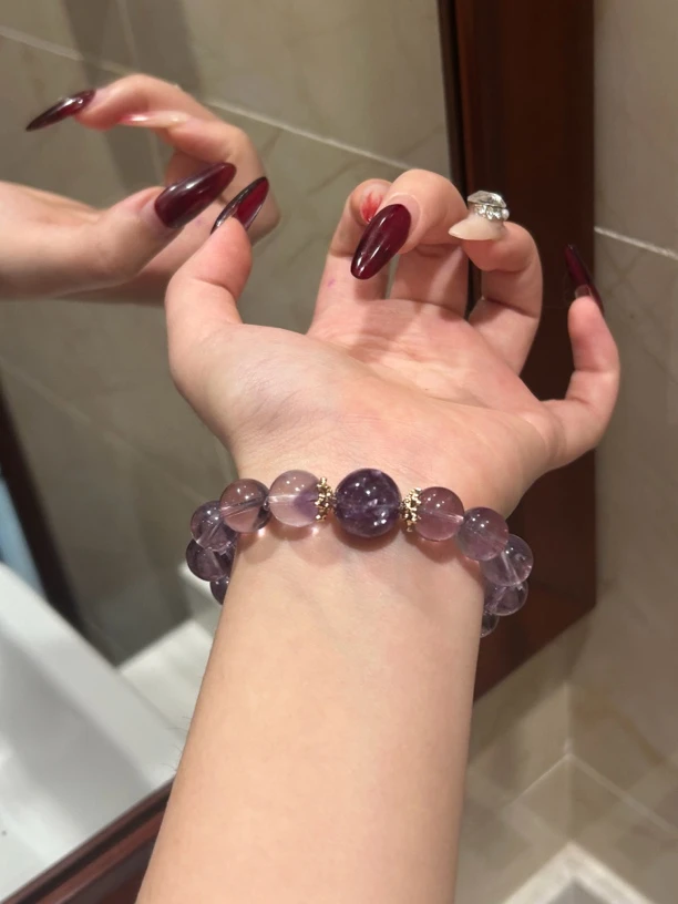 合金手链 紫祖母紫水黄配件手串 简约九紫离火年