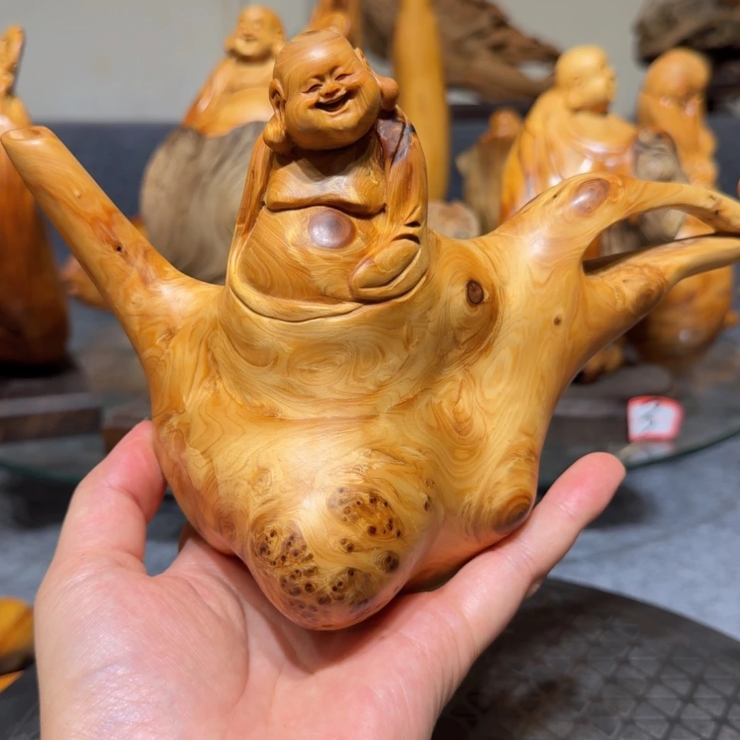 柏木（崖柏）高****茶太行崖柏手把件