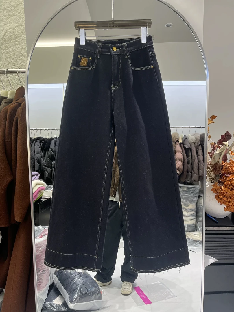 224大童亲子时尚休闲加绒牛仔裤-9156