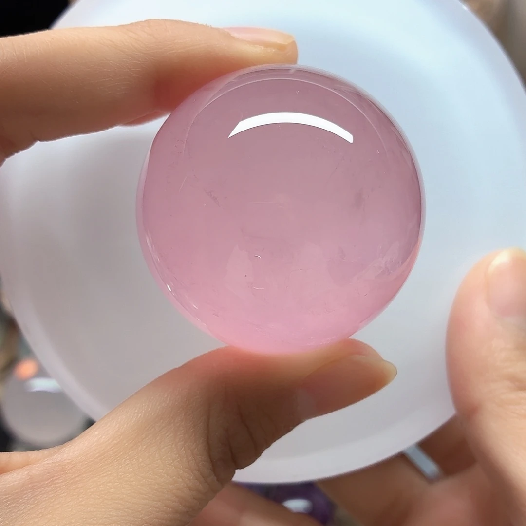 珠宝半成品未镶嵌水晶粉水晶45马粉