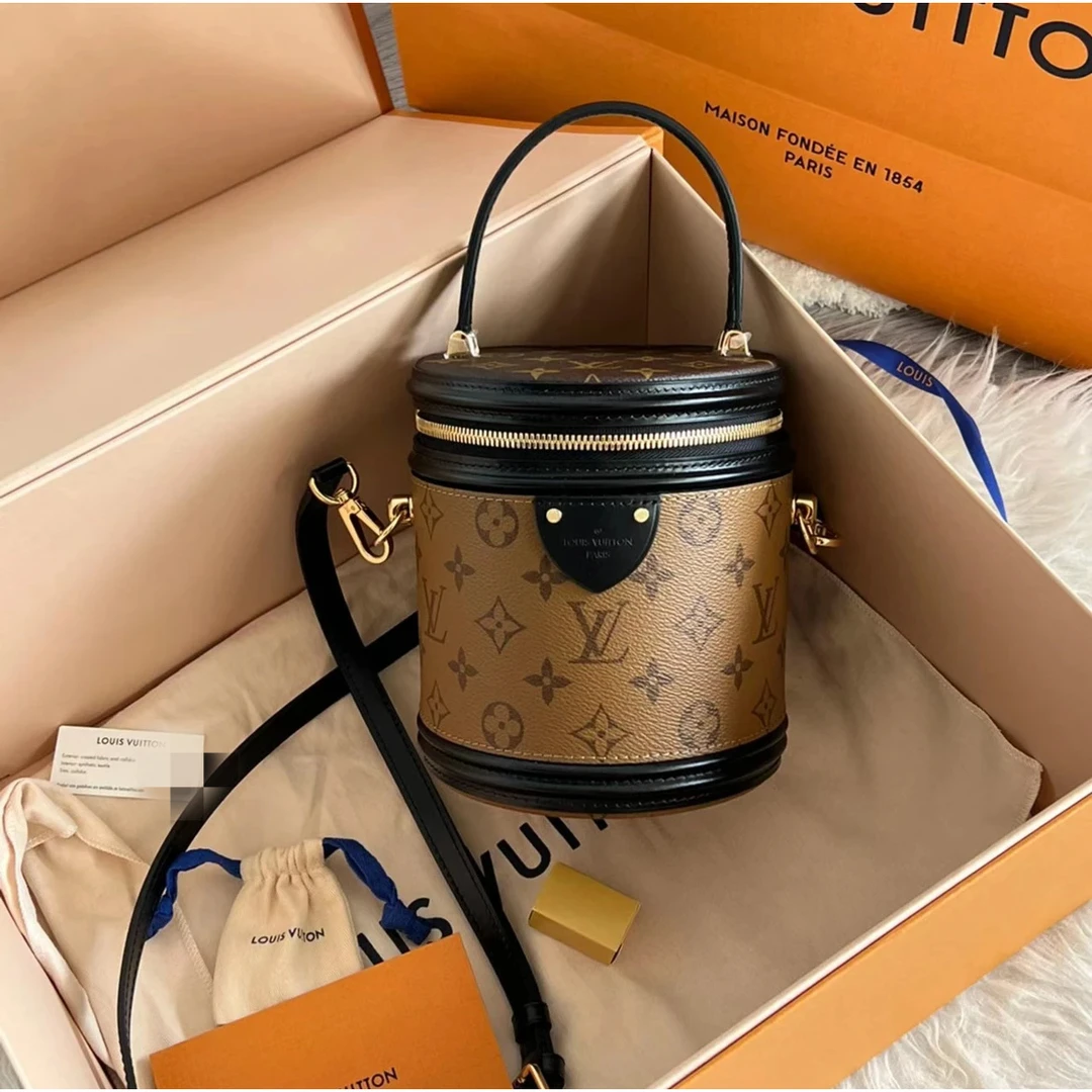 99新 LouisVuitton/路易威登 发财桶/单肩包斜挎包/精选