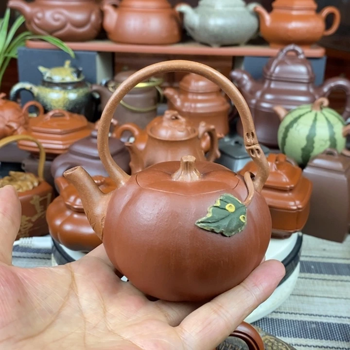 紫砂茶壶南瓜提梁180cc双十一特价