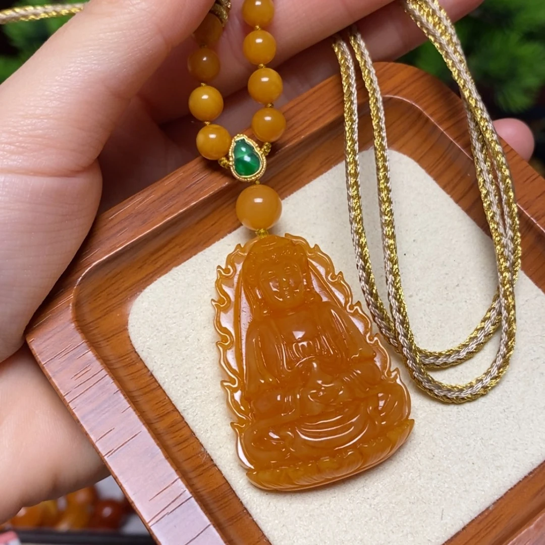 【闪购商品】蜜蜡颈饰未镶嵌项链