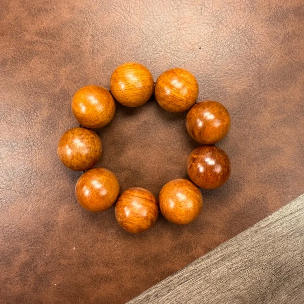 越南黄花梨3.0圆珠单圈木制品