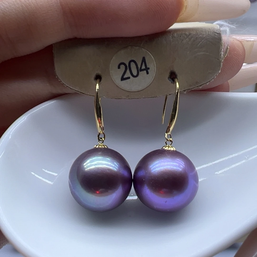 18K金镶嵌耳饰淡水珍珠