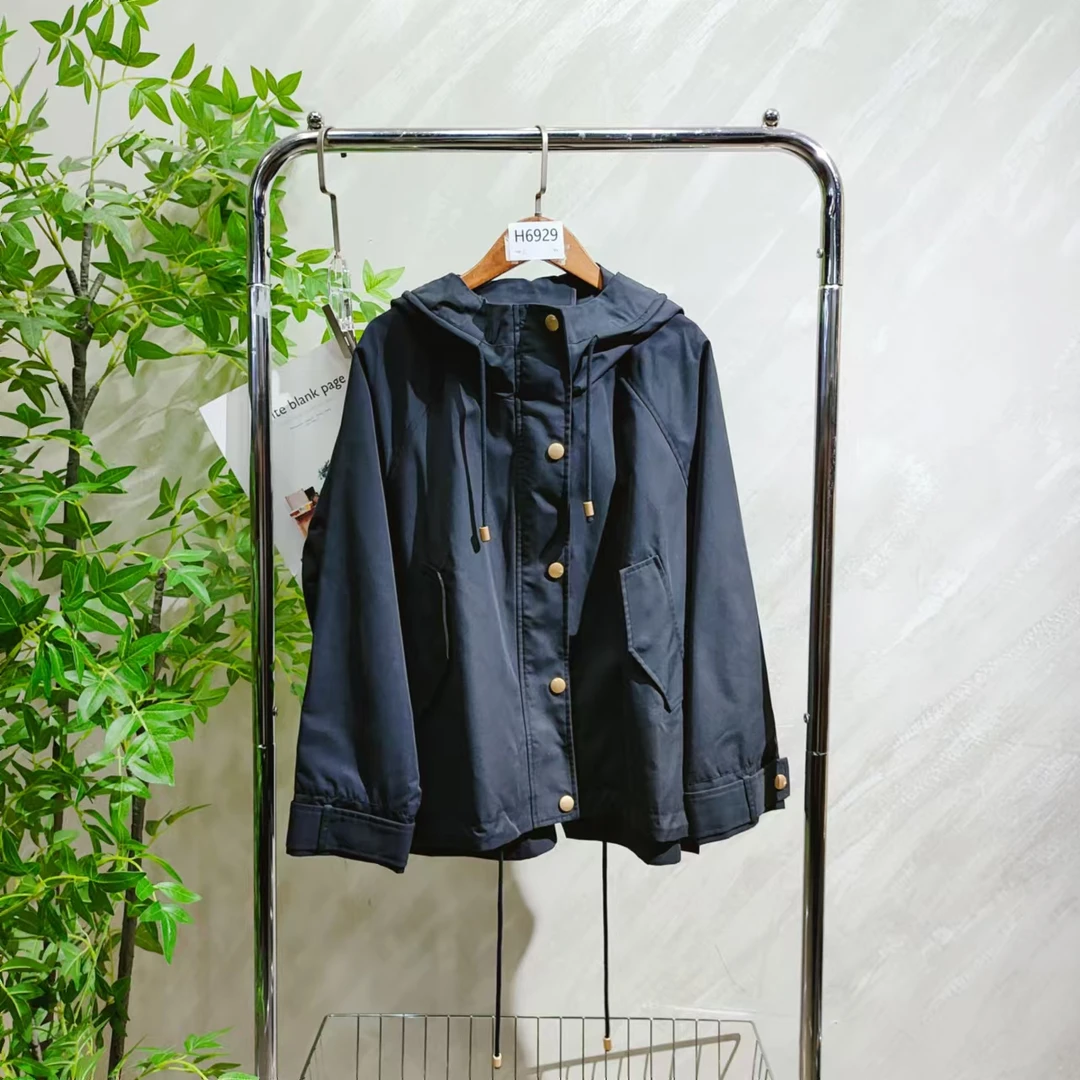 【H6929】 女士气质轻奢百搭风衣