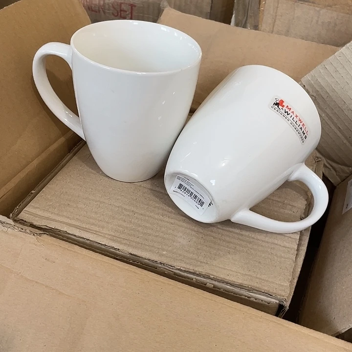 瓷片麦斯威尔水杯一对 480毫升