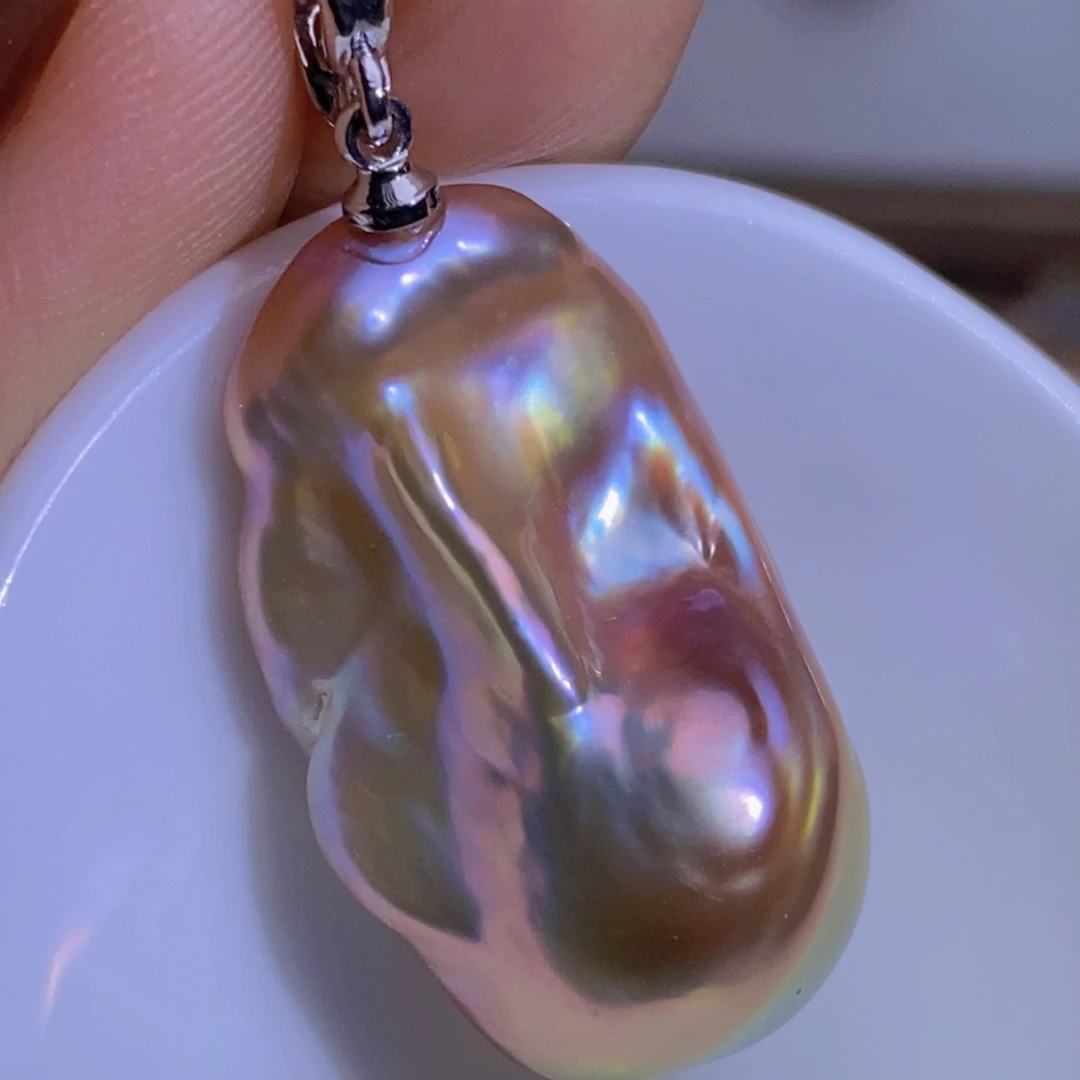 淡水珍珠银S925镶嵌淡水珍珠