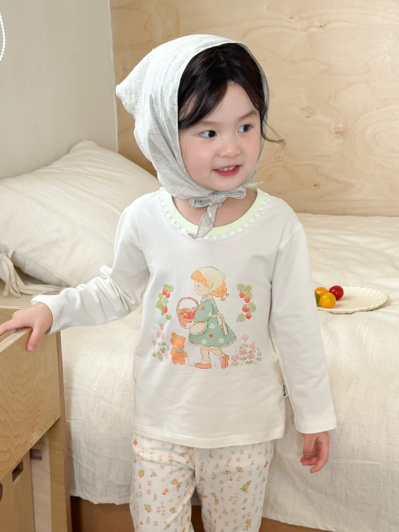 【10A抗菌】儿童纯棉无骨家居服套装200克莱卡宝宝秋衣秋裤