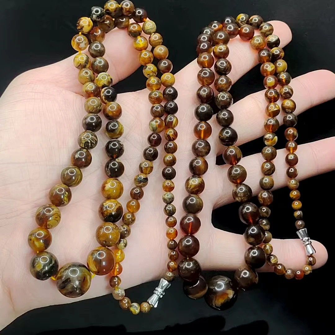 【龙龙严选】溶洞琥珀塔链GS【多样性发其一】约4-13mm+