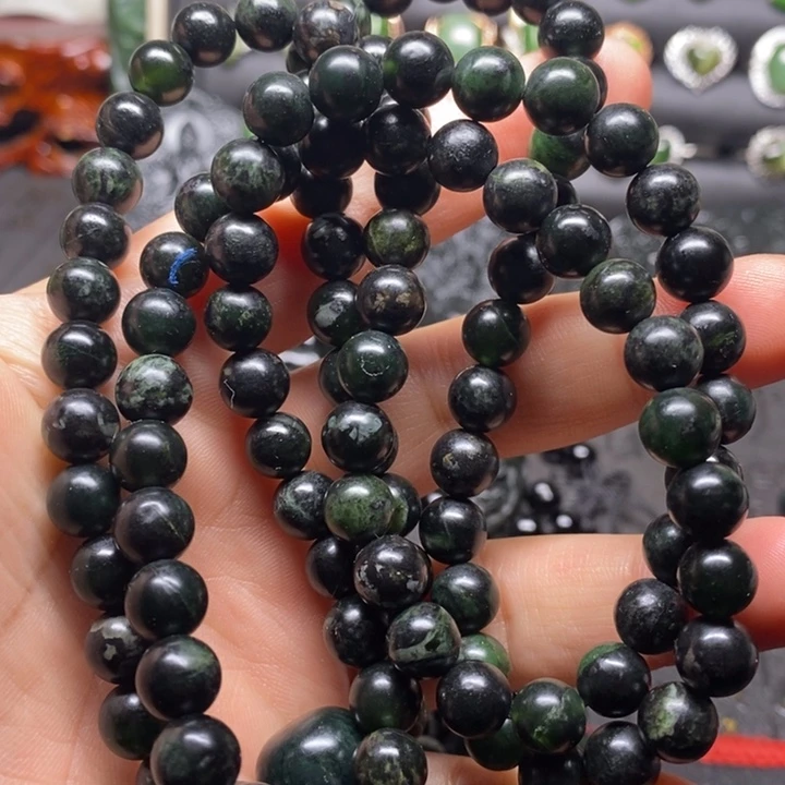 蛇纹石玉未镶嵌手链