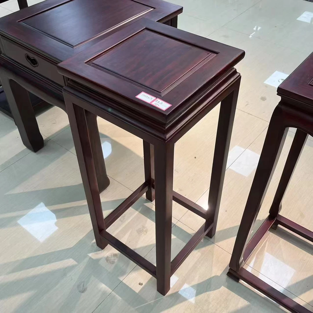 全实木酸枝木花几花架置物架【四个款式】