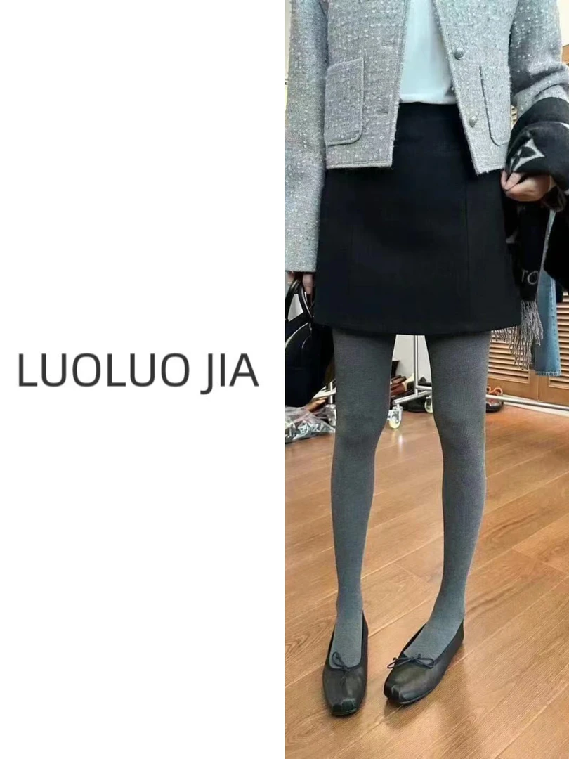 【罗罗严选】春季新款1101连脚打底裤袜