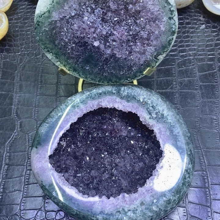 未镶嵌珠宝半成品紫晶紫晶聚宝盆