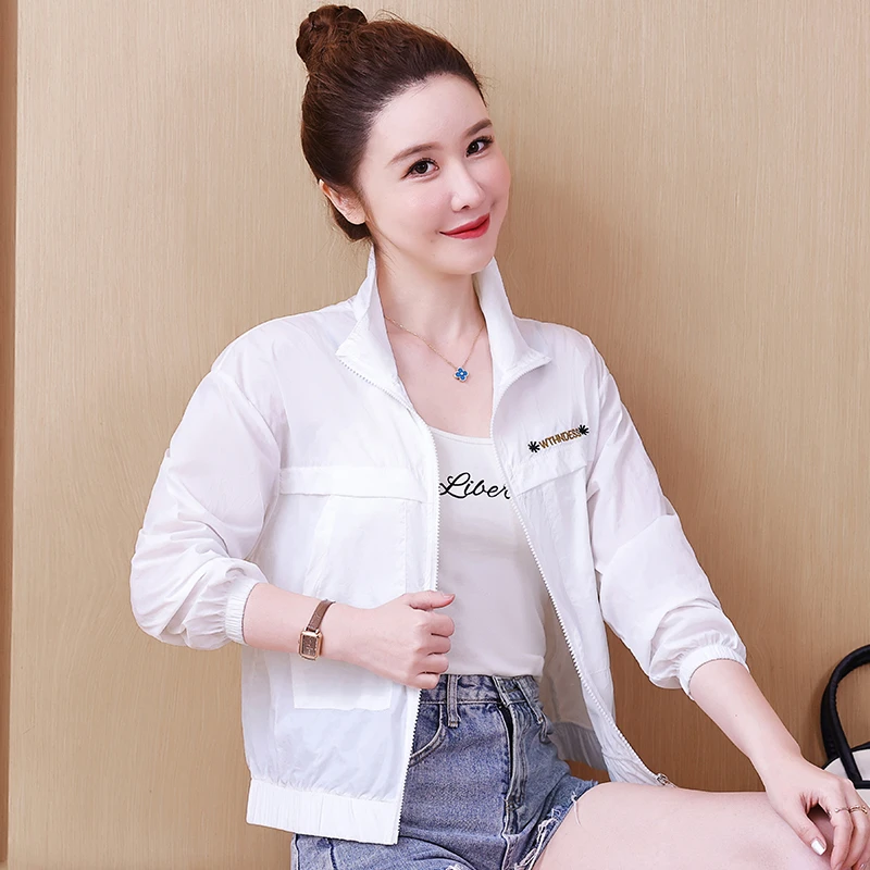 2025新款小个子薄外套薄款女士防晒衣短外套洋气防晒服宽松