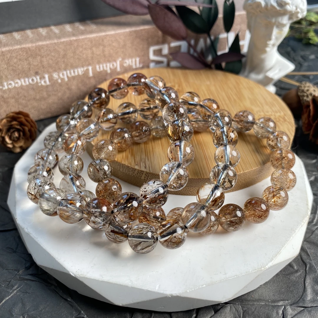 【书记甄选】天然黑金超七单圈手链 多样式发一件 约9mm GD1551