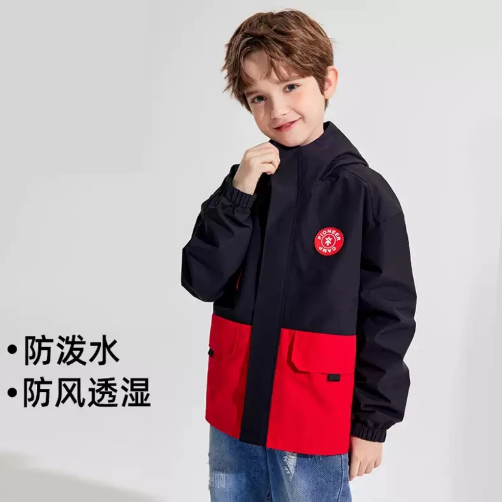 140码橙子家男童户外薄款外套夹克春秋季防保暖风衣童装衣服