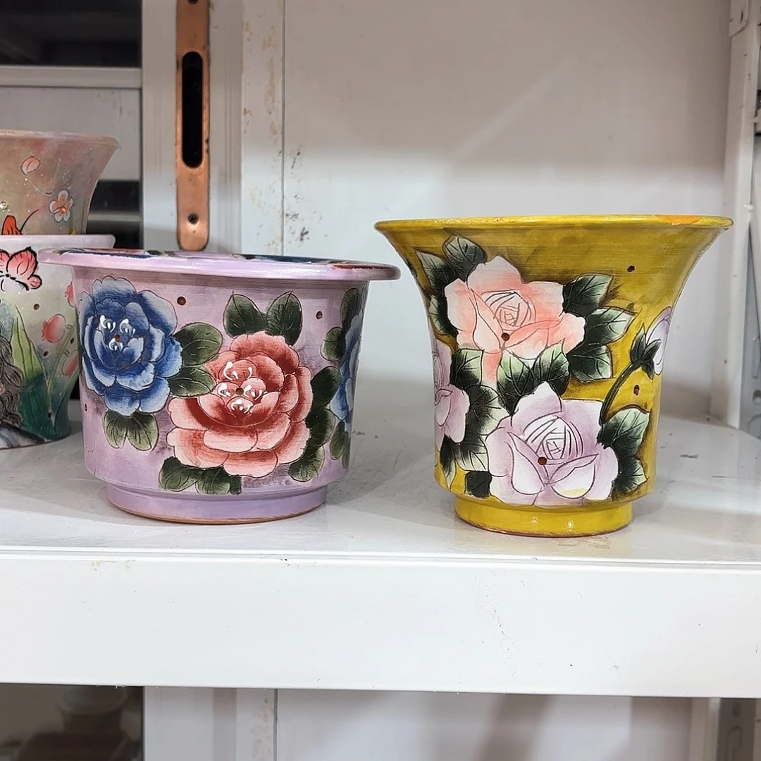 紫砂花盆手工花盆默认微瑕瑕疵