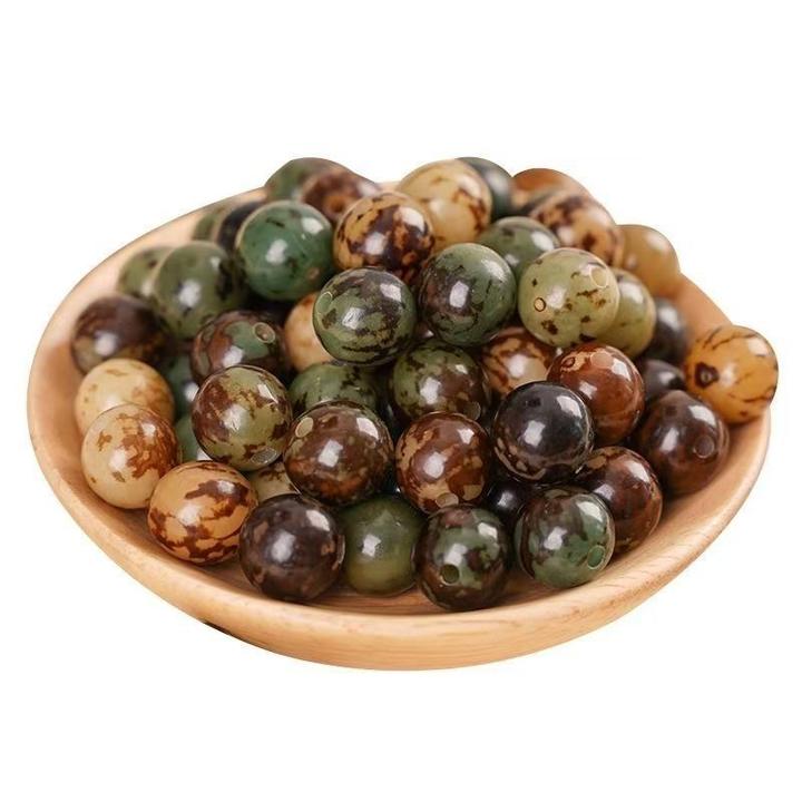 虎斑纹13mm菩提DIY串珠手串佛珠文玩