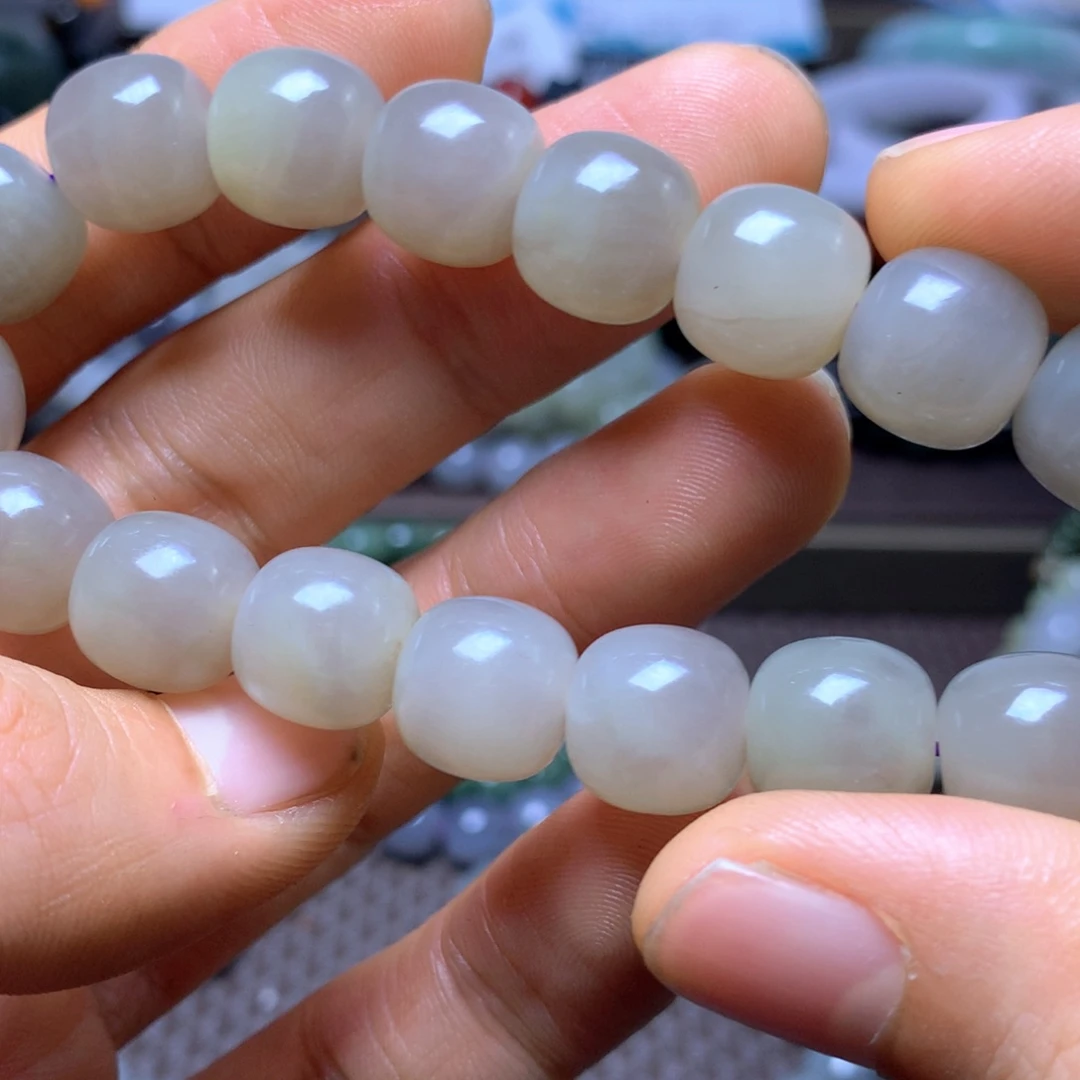 和田玉未镶嵌手串12