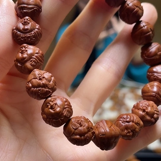 手串/手链橄榄核龙纹桃核 财迷