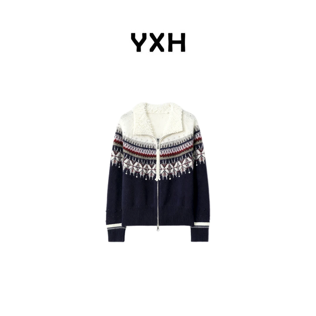 JZ【100%绵羊毛北級流星雨】超细美利奴绵羊毛费尔岛毛衣JZ77171