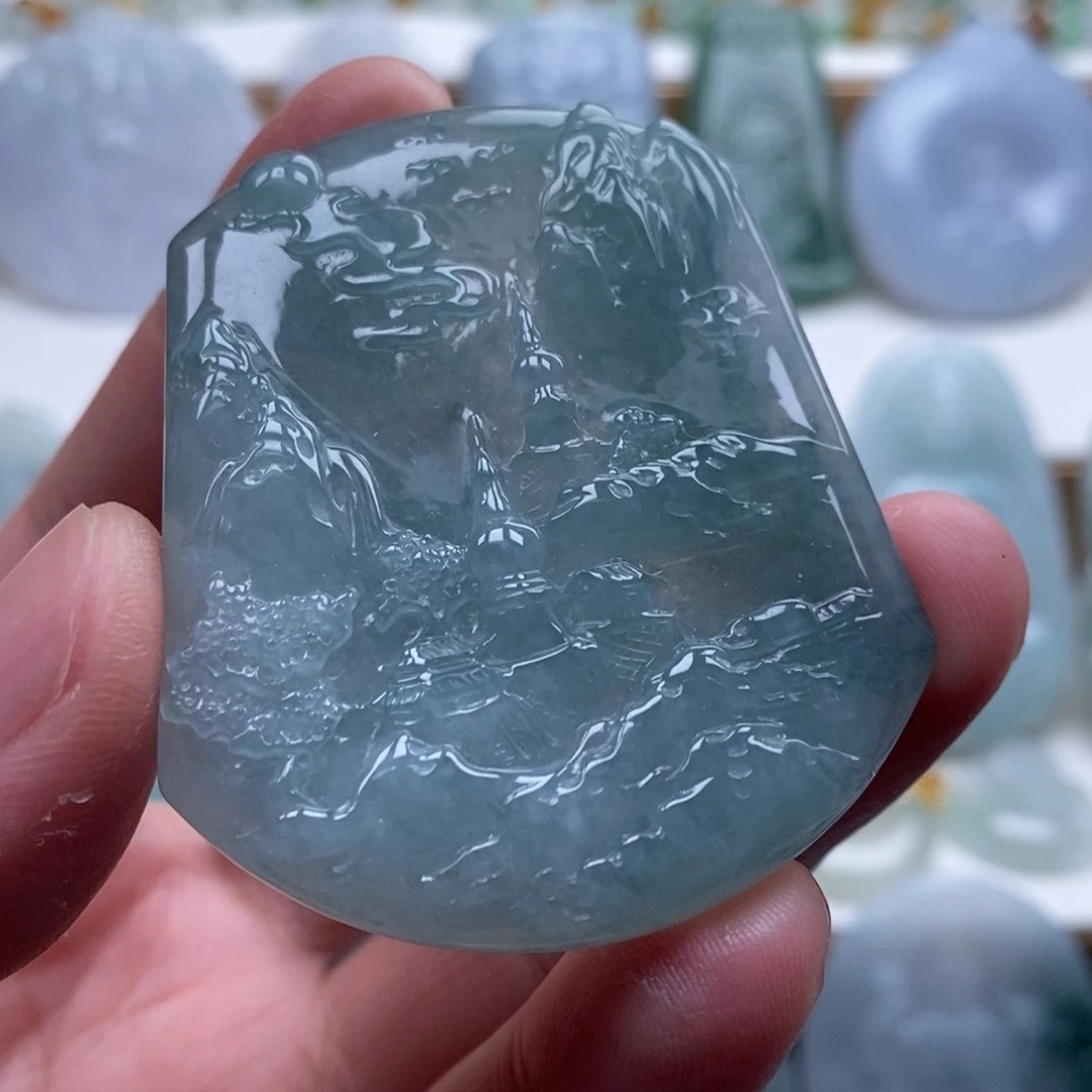 翡翠未镶嵌颈饰翡翠