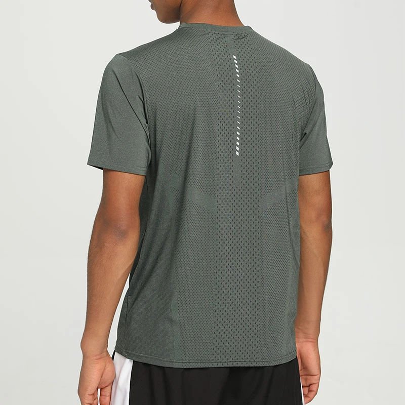 锦纶速干t恤男 宽松跑步速干衣圆领吸汗透气健身运动短袖夏季