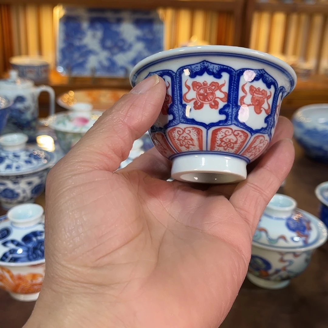 錡镇堂手工手绘压手杯