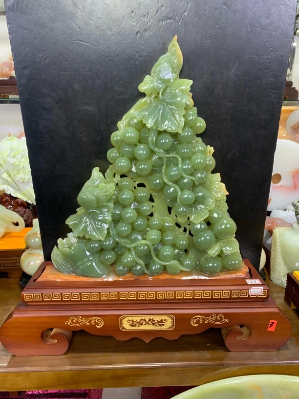 （古青玉葡萄）家居摆件装饰品客厅办公室玄关乔迁送礼高档礼品