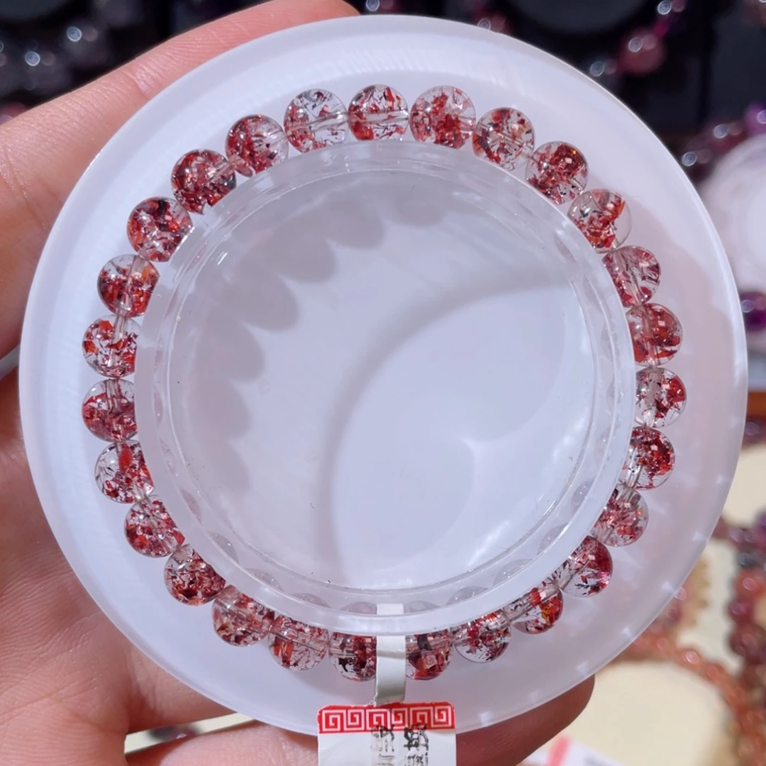 未镶嵌手链水晶金草莓6.9