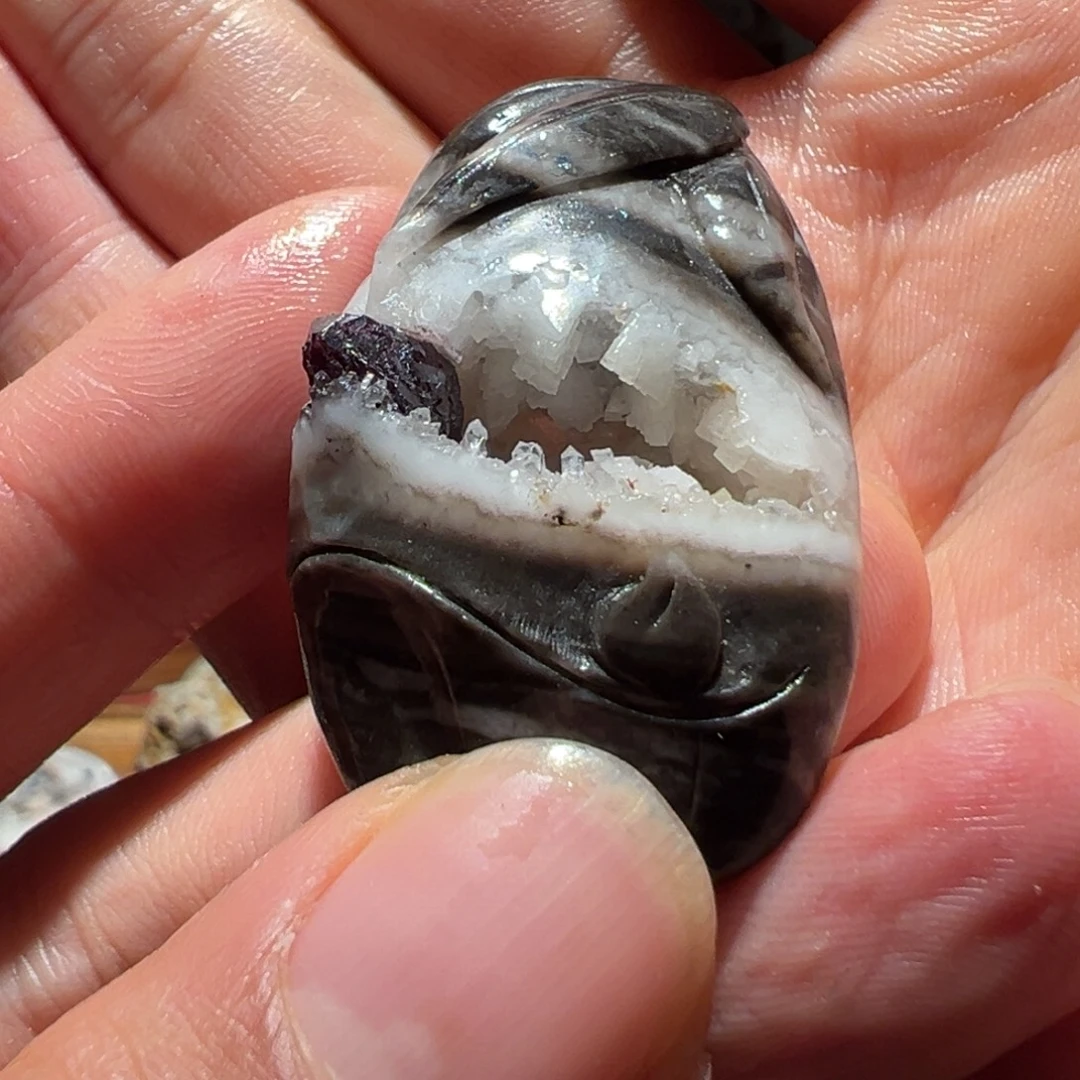 小***莹天然辰砂小吊坠吊坠