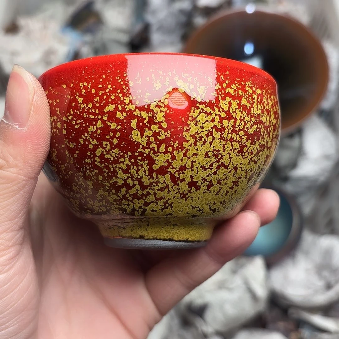 茶盏建盏主人杯一只微瑕