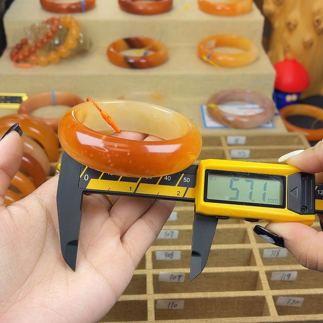 非金属无95号 茄山老油料 57圈口 小胖镯