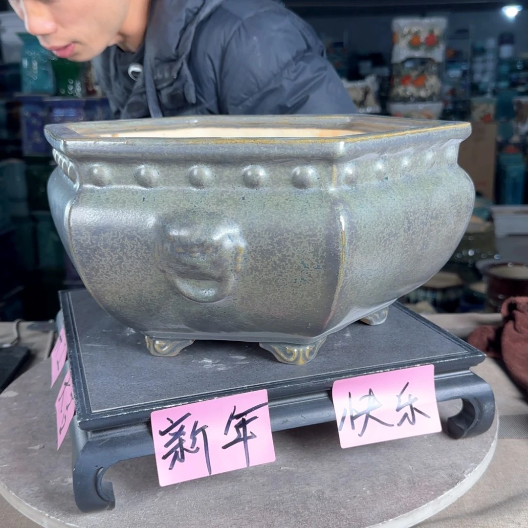 一风堂石湾花盆。微瑕