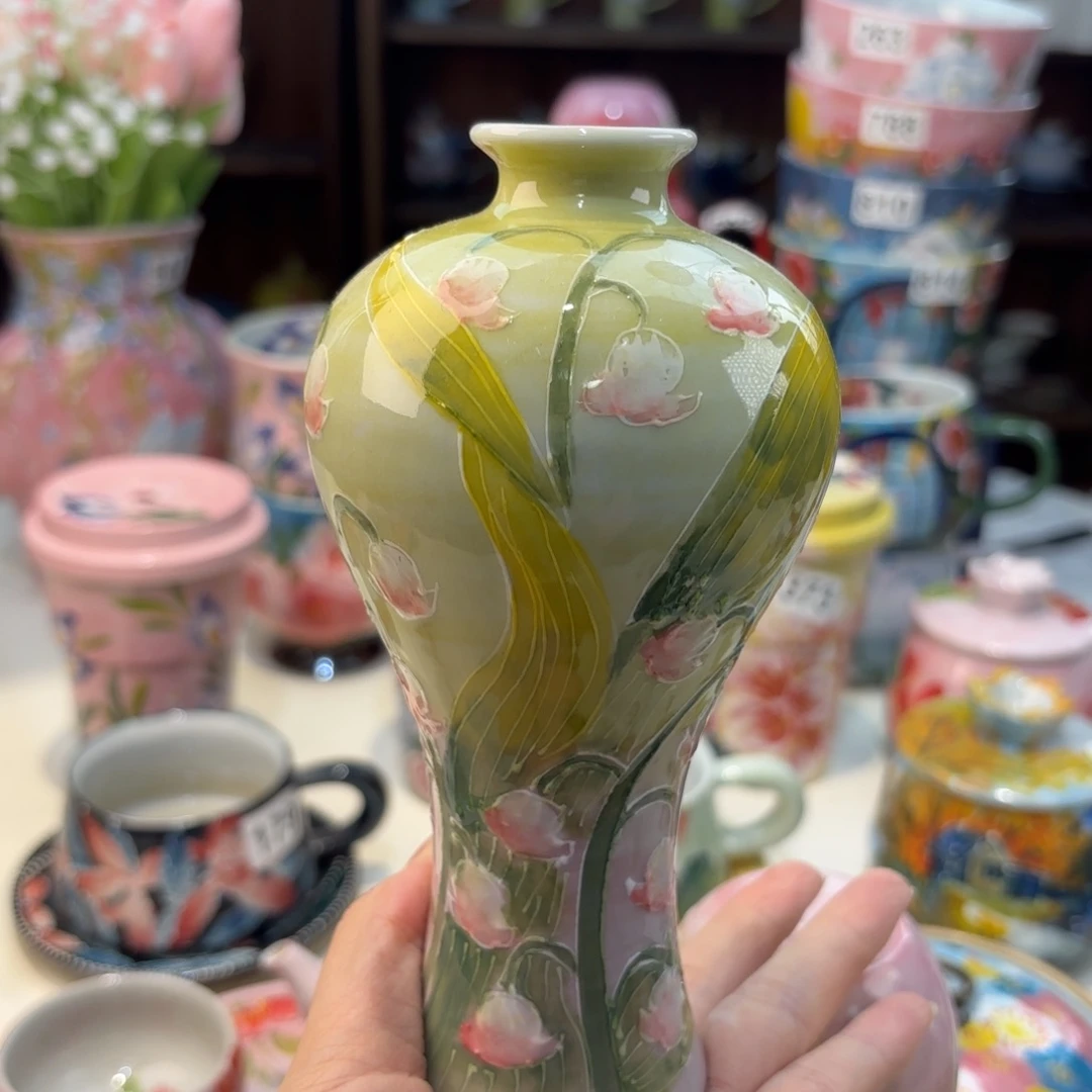 瓷片景德镇手绘高温釉下彩陶瓷茶具