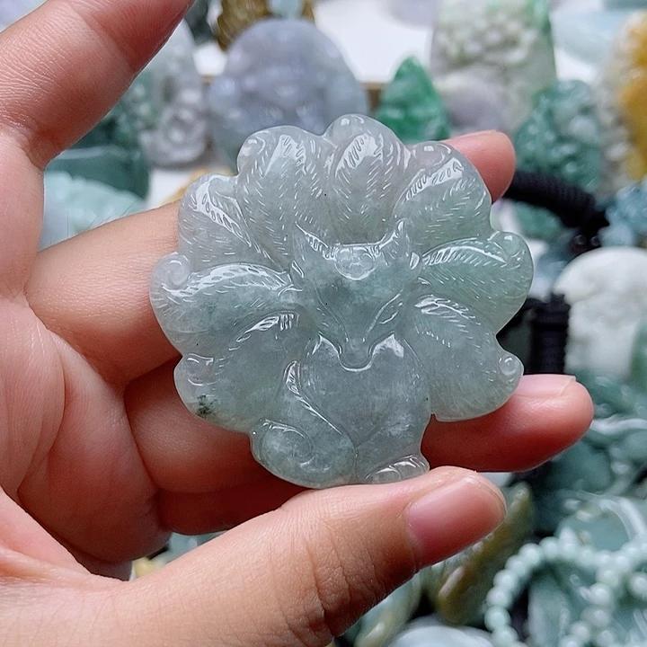 翡翠未镶嵌吊坠(不含链)1