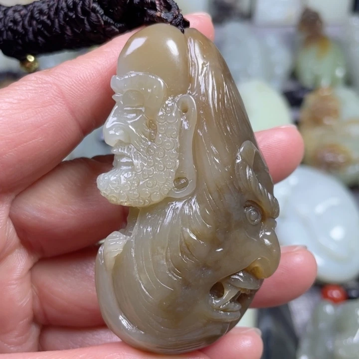 和田玉未镶嵌挂件