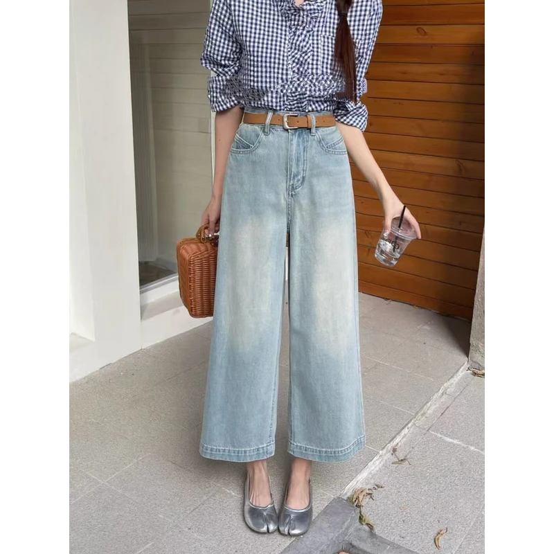 【NO退NO换】韩系显瘦直筒牛仔裤3162