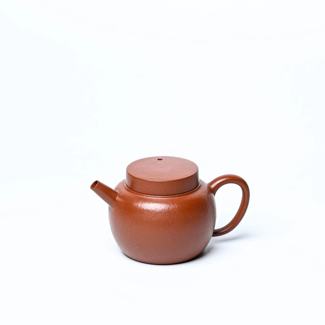 微瑕打窝【朱泥·大彬汲泉壶】老林出品原矿紫砂壶朱泥精美大彬汲泉