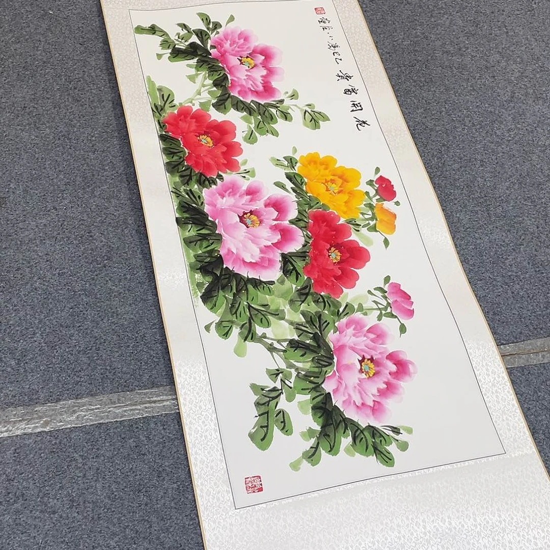 国画手绘手写作品